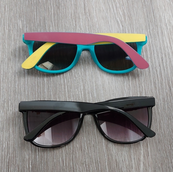 Classic Black and 90's Neon Sunglasses Bundle - Picture 2 of 3